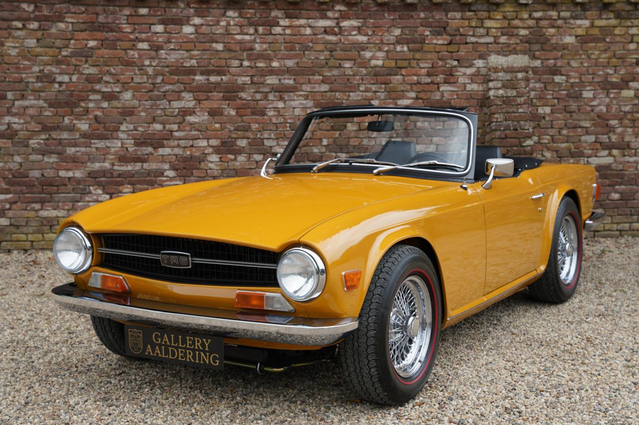 1971 Triumph TR6 Overdrive &ldquo;Saffron Yellow&rdquo; Triple Weber version