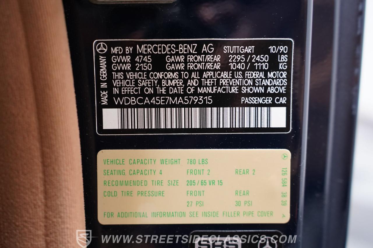 1991 Mercedes - Benz 560SEC
