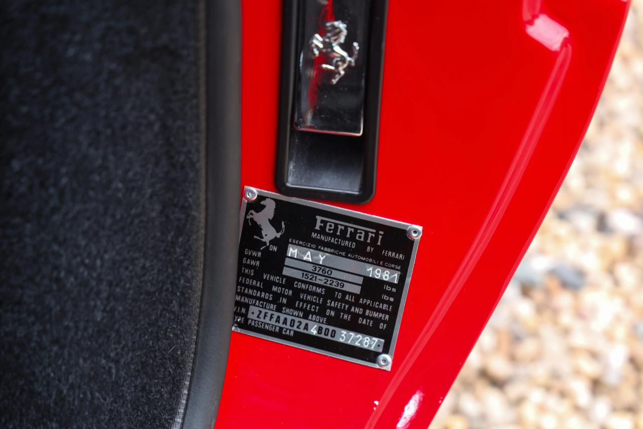 1981 Ferrari 308 GTSi &ldquo;Rosso Corsa&rdquo;