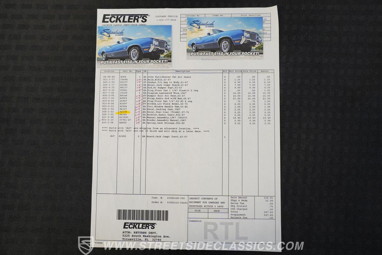 1967 Chevrolet Corvette Convertible