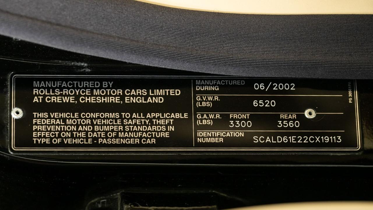 2002 Rolls - Royce Park Ward