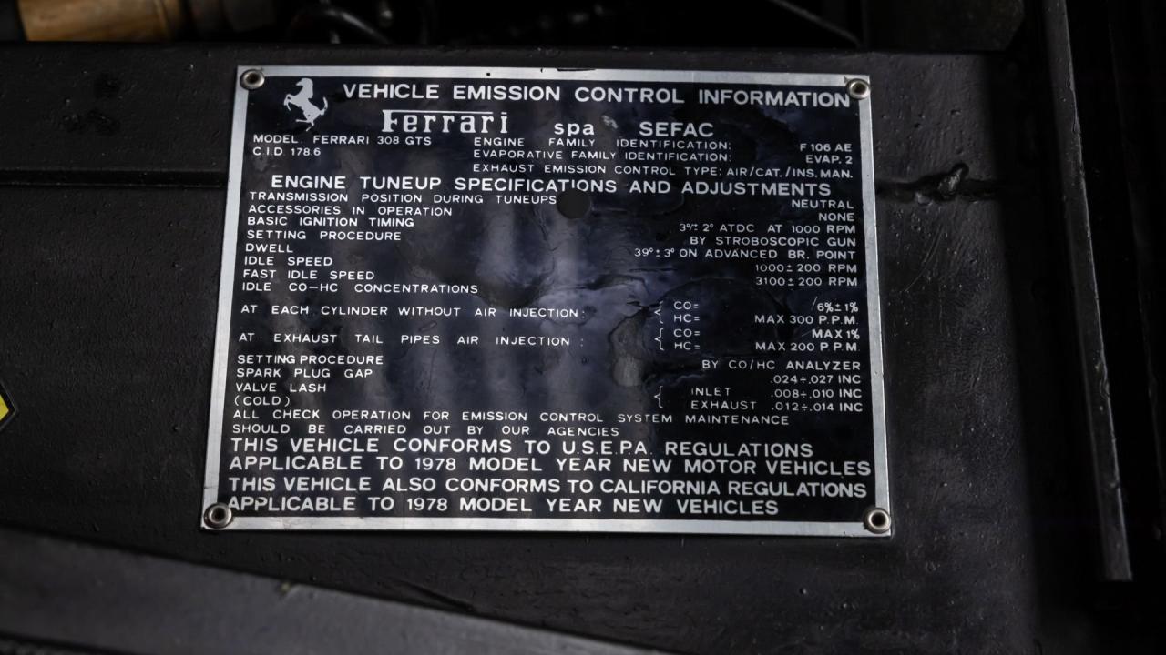 1978 Ferrari 308 GTS