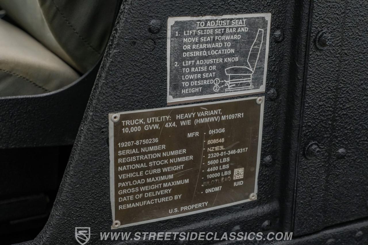 2007 AM General M1097R1 Humvee Pickup