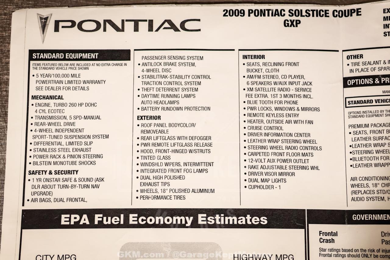 2009 Pontiac Solstice