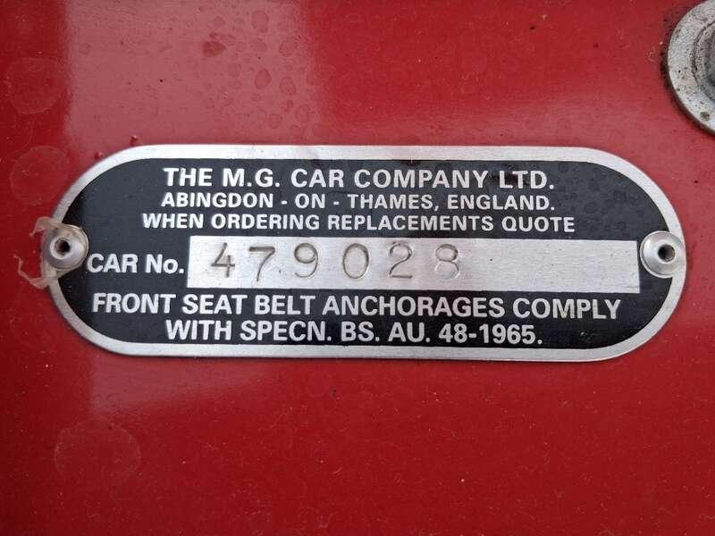 1979 MG B Roadster