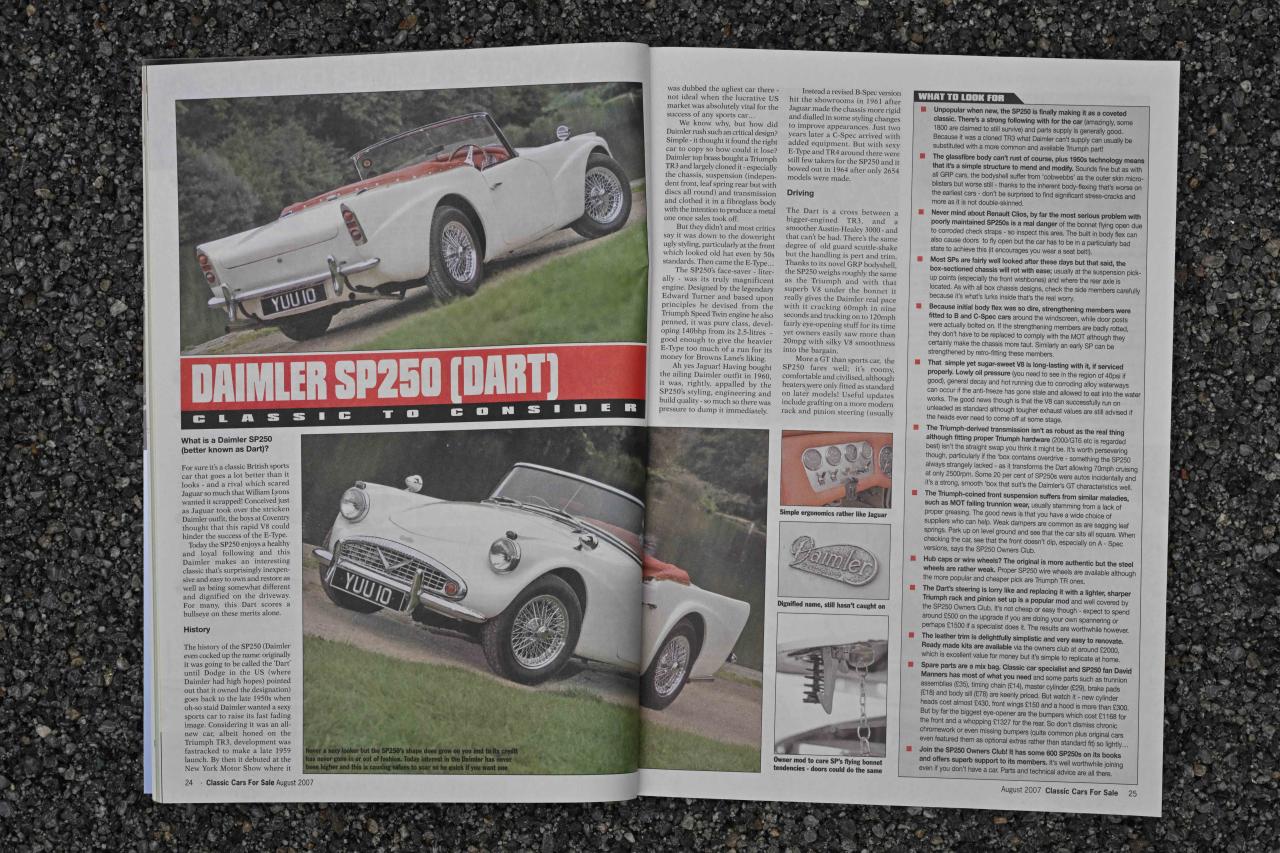 1960 Daimler SP250 Dart