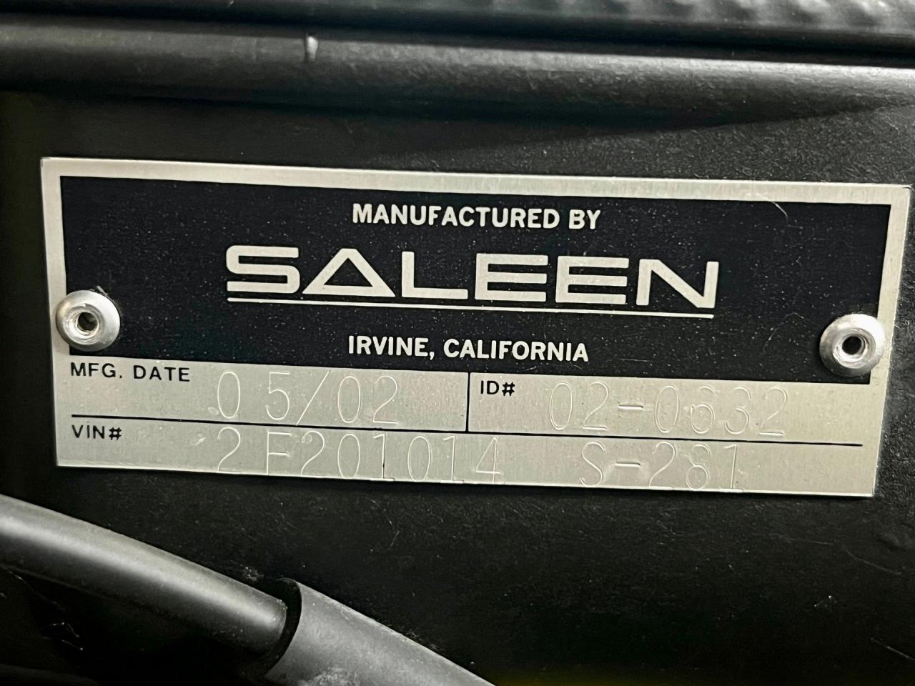 2002 Ford Saleen Mustang