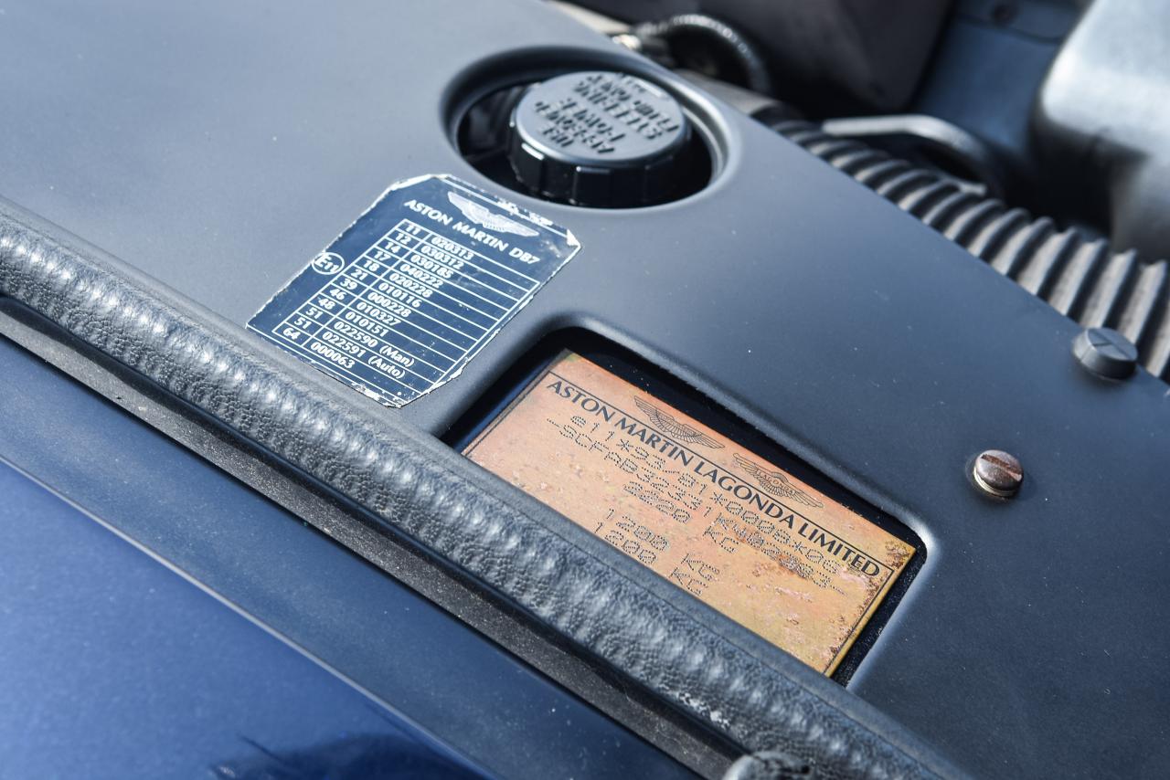 2001 Aston Martin DB7 Vantage Volante