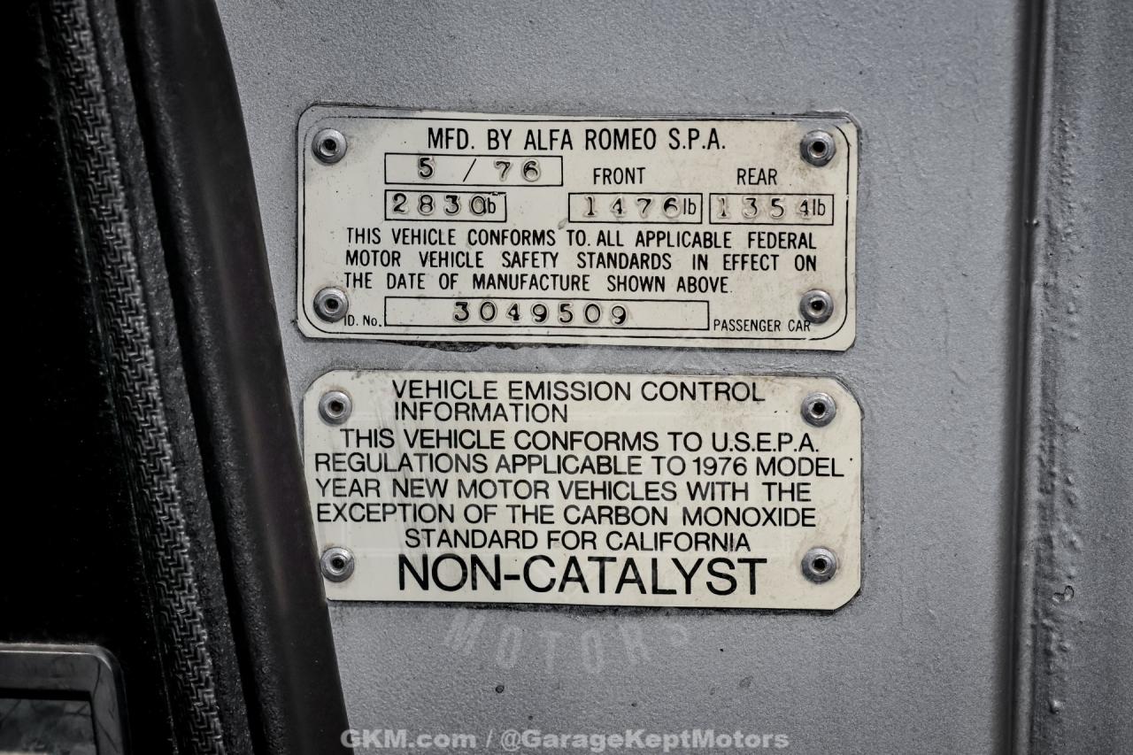 1976 Alfa Romeo 2000 Spider Veloce