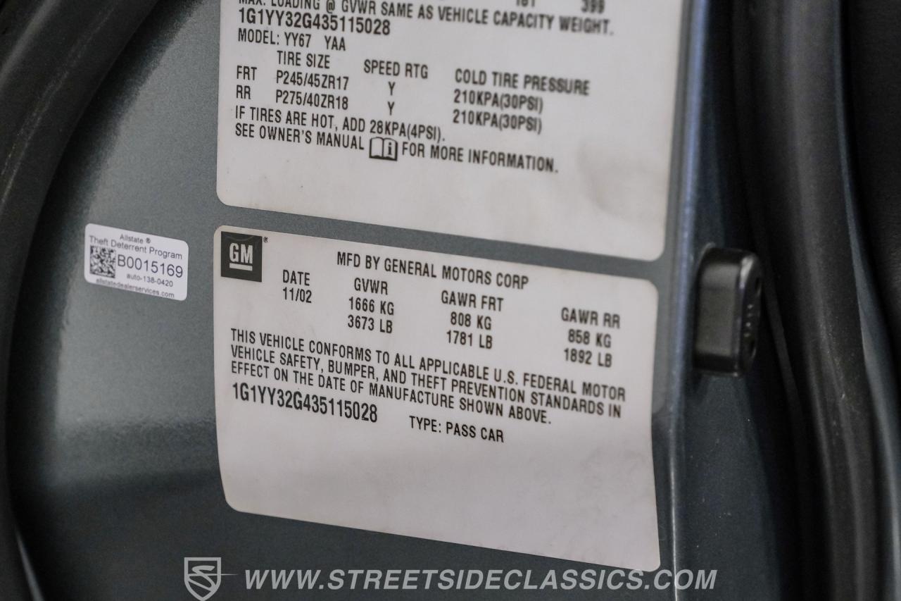 2003 Chevrolet Corvette Convertible