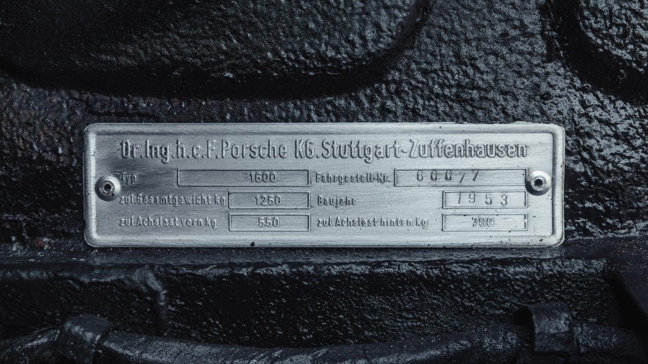 1953 Porsche 356 Pre-A &ldquo;Knickscheibe&rdquo; 1500 Cabriolet