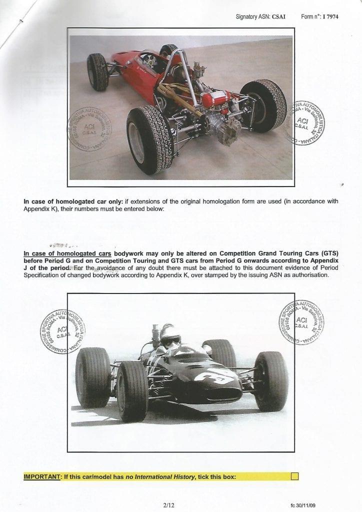 De Sanctis FORMULA 3 telaio 001