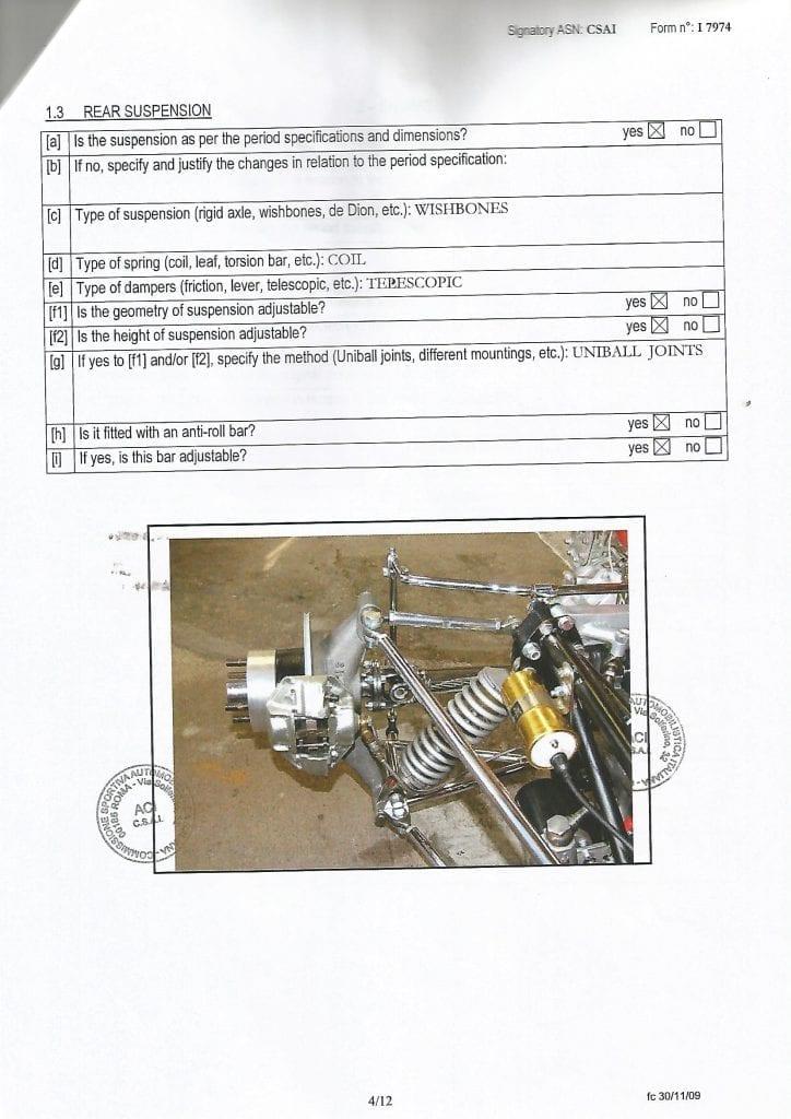 De Sanctis FORMULA 3 telaio 001