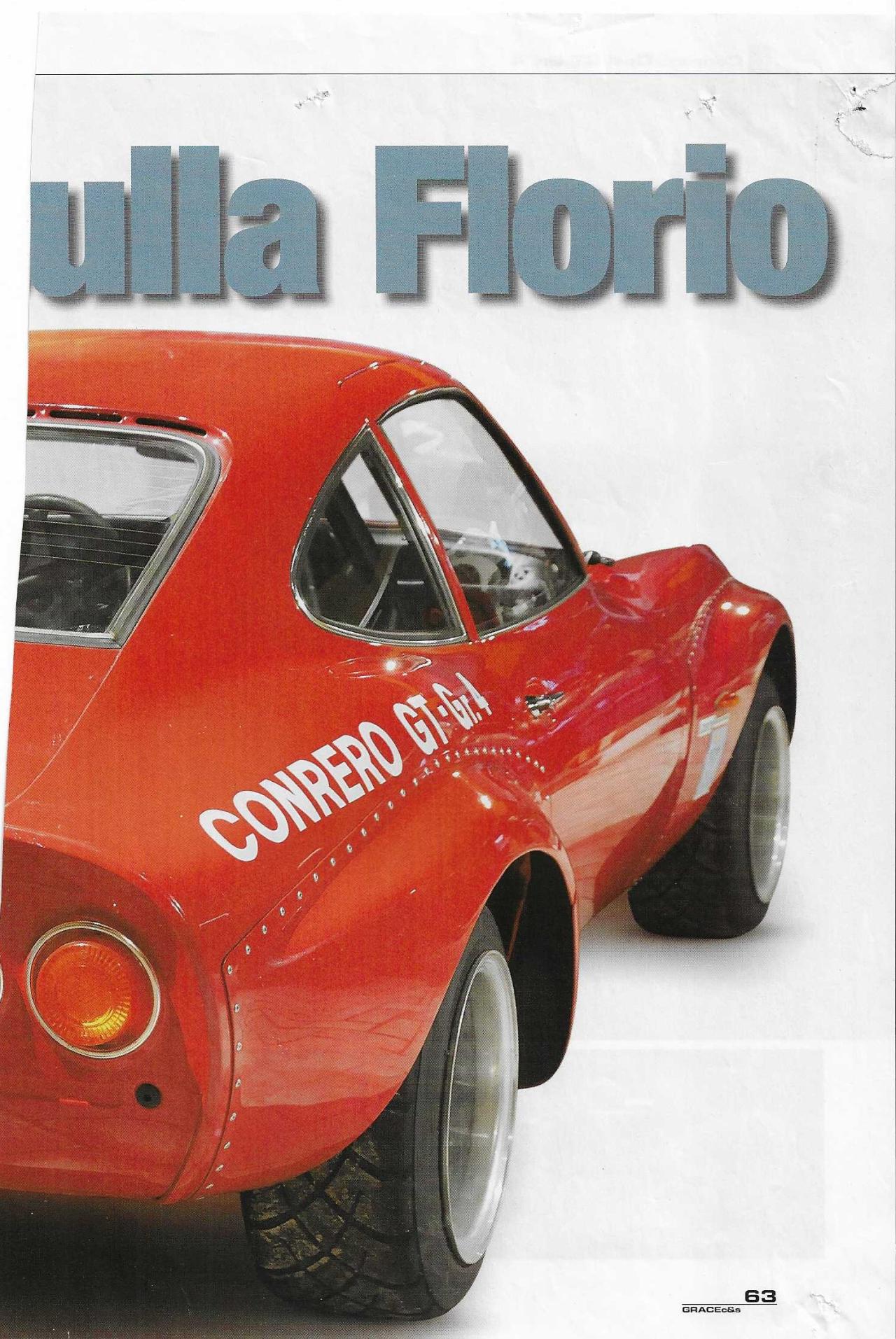1906 Opel 1900 GT GROUP 4 OFFICIAL TEAM CONRERO 1970 VIN 941906704
