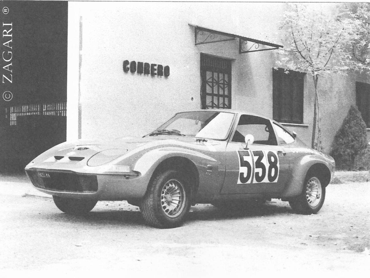 1906 Opel 1900 GT GROUP 4 OFFICIAL TEAM CONRERO 1970 VIN 941906704