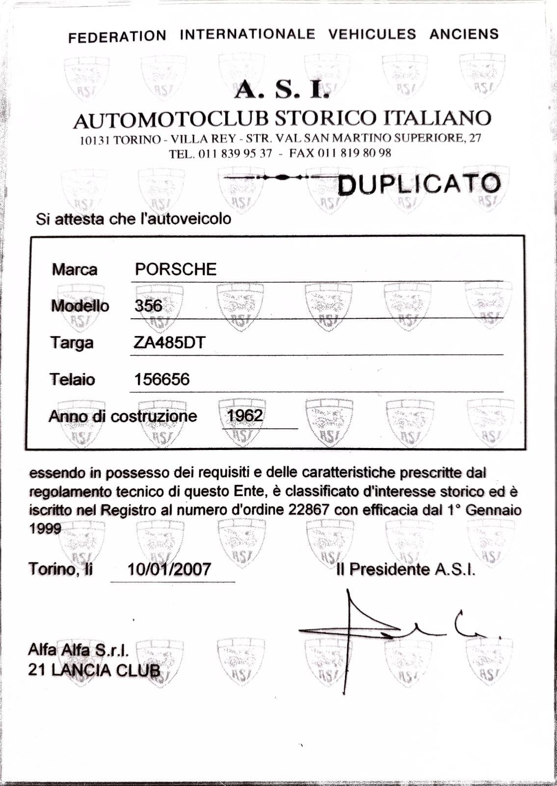1963 Porsche 356 B 1600 CABRIOLET REUTTER 1963