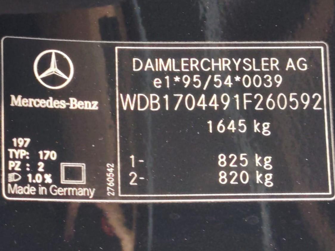 2002 Mercedes - Benz SLK 230 KOMPRESSOR 2002