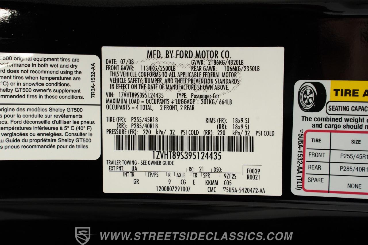 2009 Ford Mustang Shelby GT500 Convertible