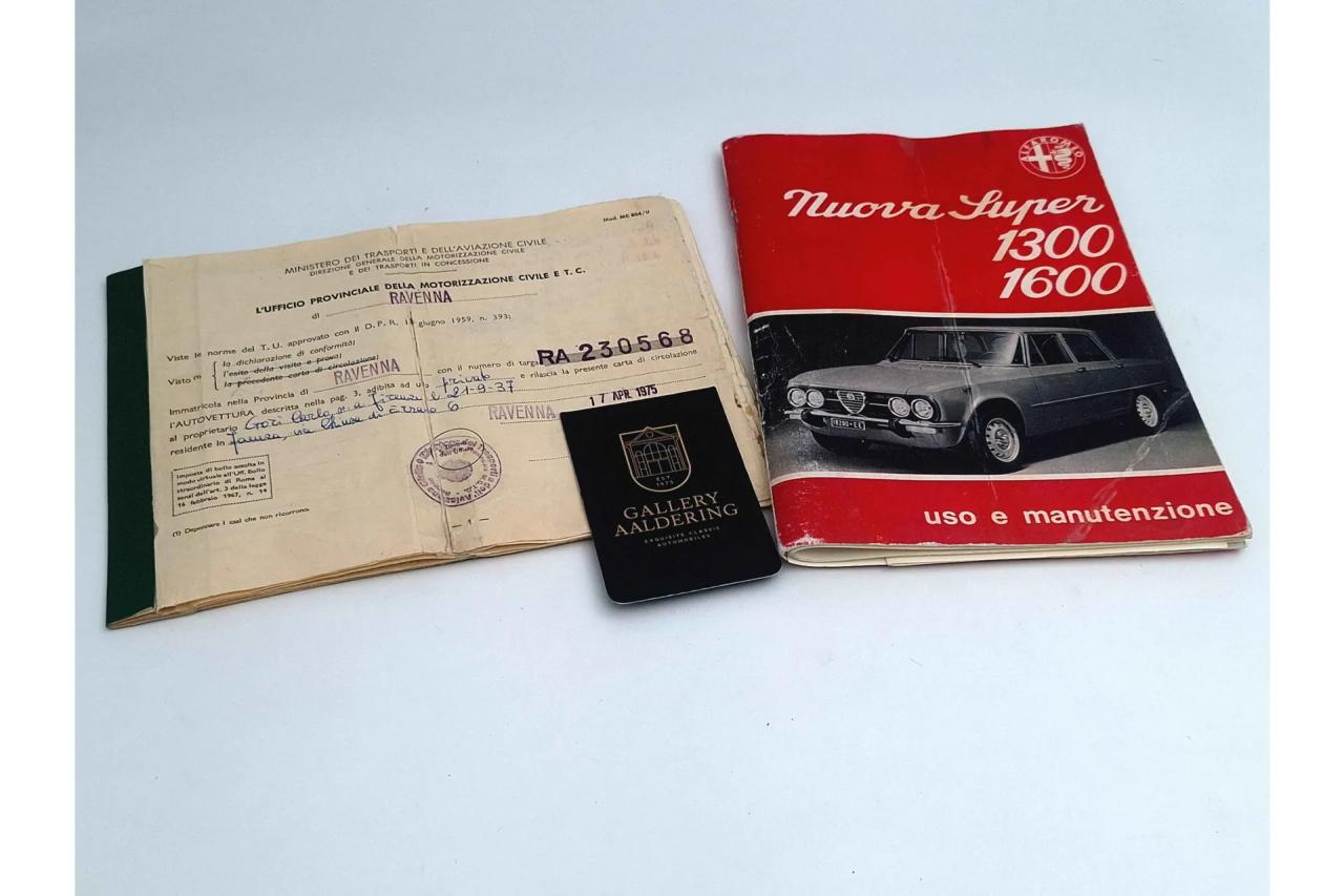1975 Alfa Romeo Giulia 1300 Nuova Super &ldquo;Restored by Alfisti&rdquo;
