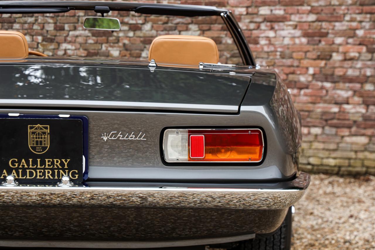 1969 Maserati Ghibli 4.7 Spyder &ldquo;The original, straight from the factory&rdquo;