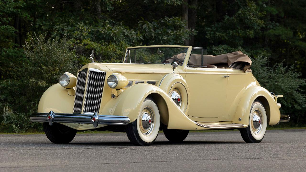 1937 Packard 1501 Super Eight Convertible Victoria