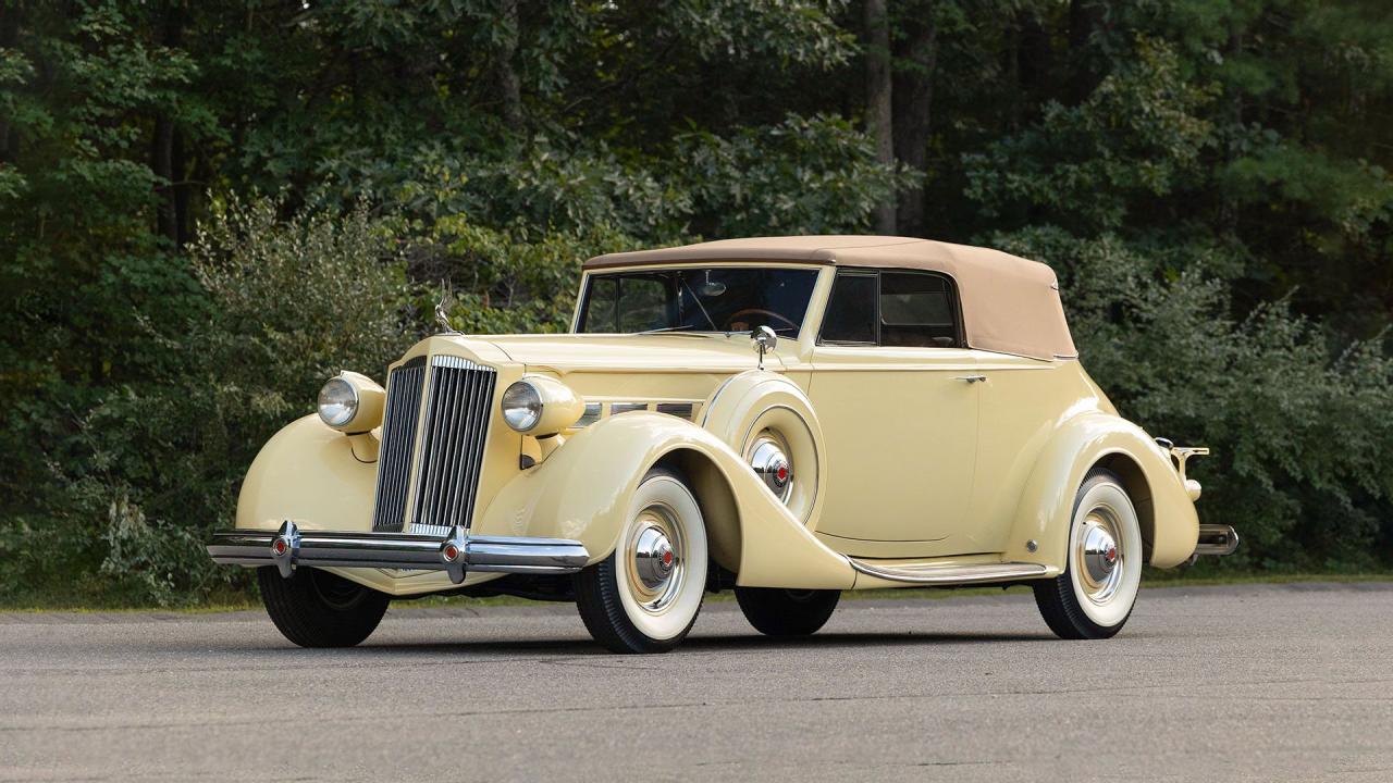 1937 Packard 1501 Super Eight Convertible Victoria