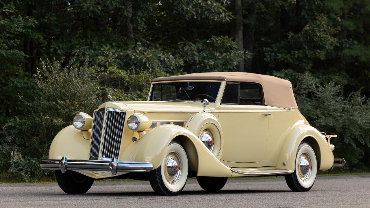 1937 Packard 1501 Super Eight Convertible Victoria