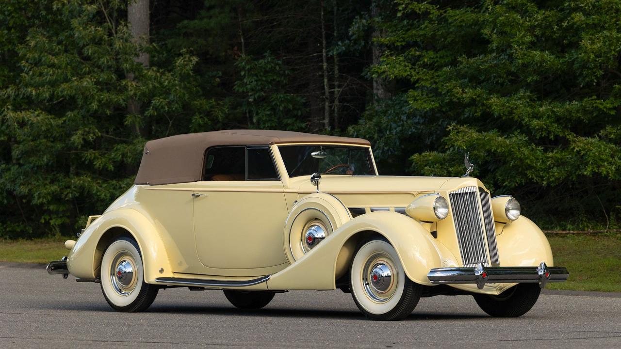 1937 Packard 1501 Super Eight Convertible Victoria