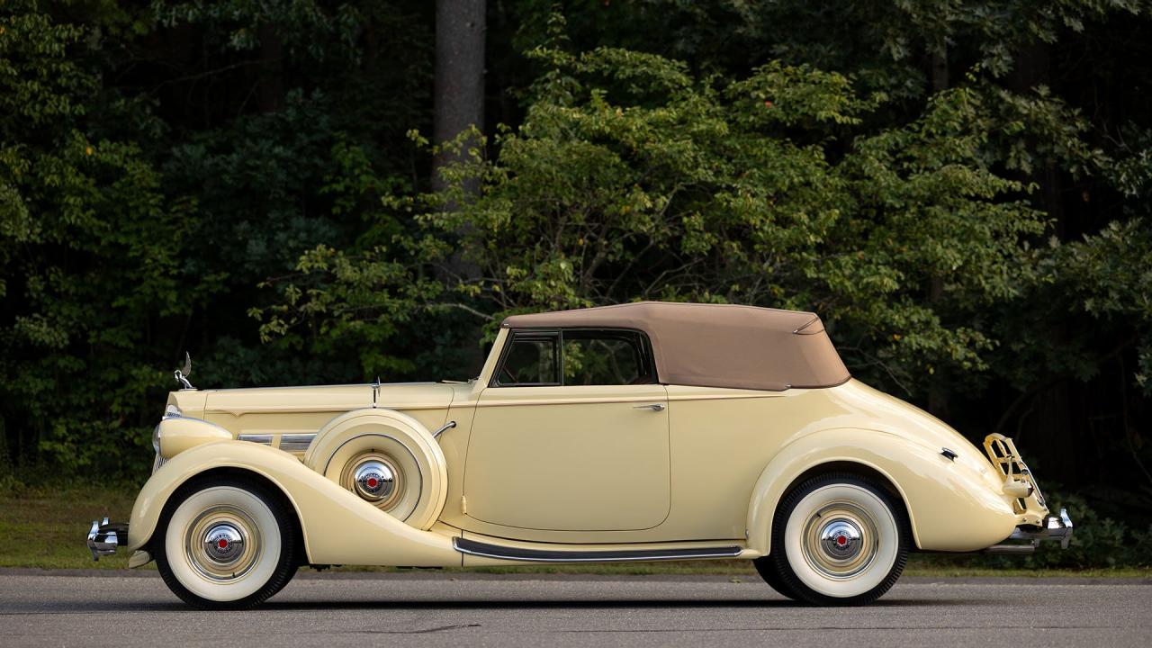 1937 Packard 1501 Super Eight Convertible Victoria