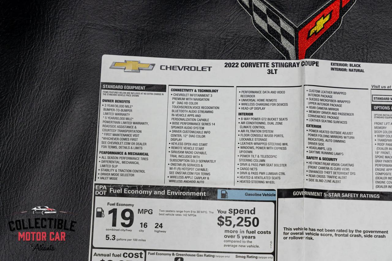 2022 Chevrolet Corvette Stingray