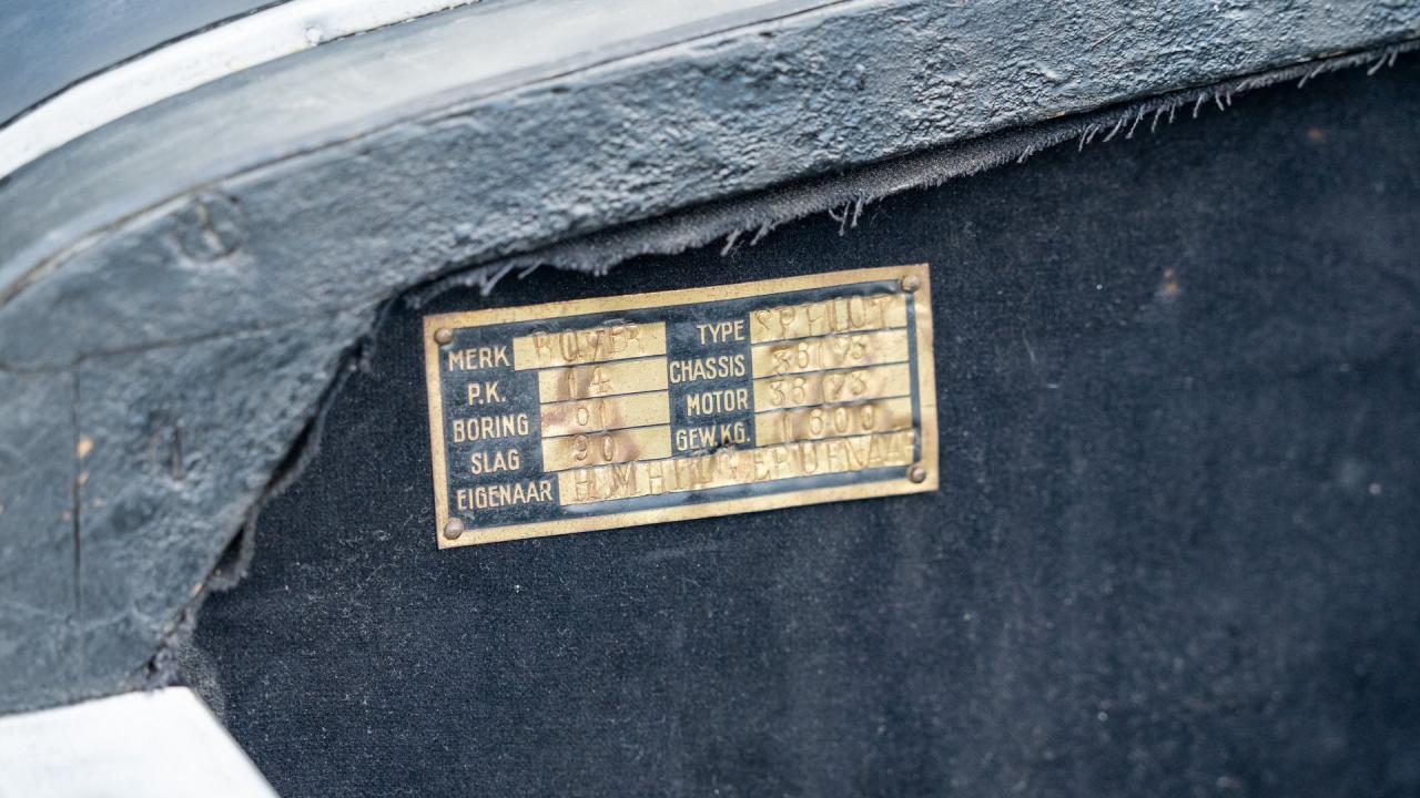1933 Rover 14/6 Speed Pilot Carbodies Sports Tourer