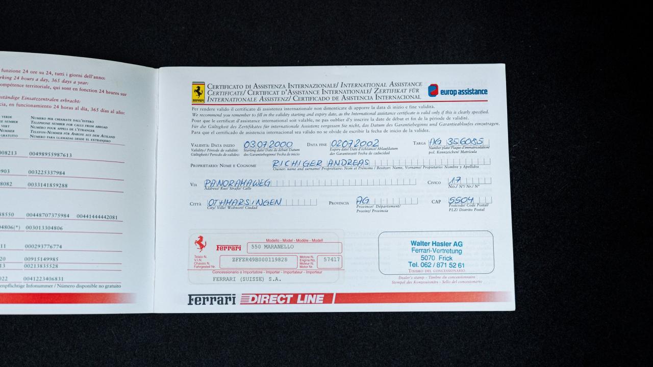 2000 Ferrari 550 Maranello