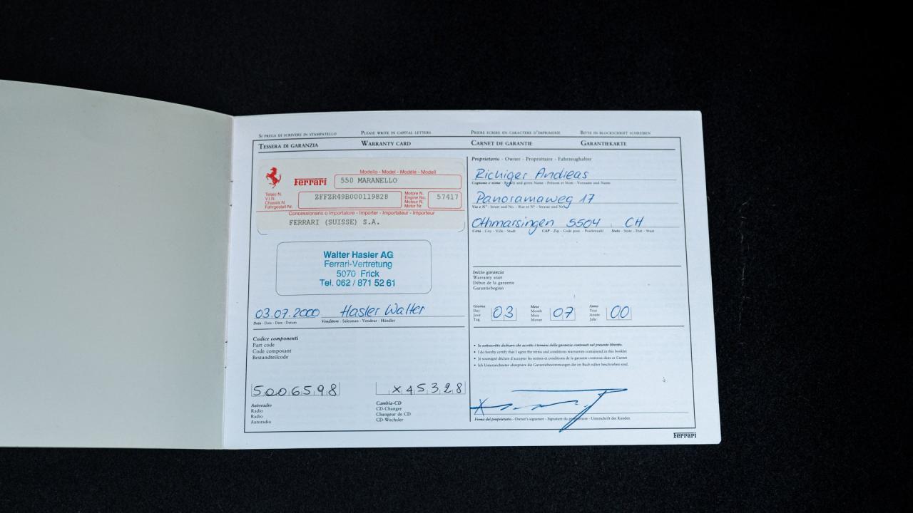 2000 Ferrari 550 Maranello