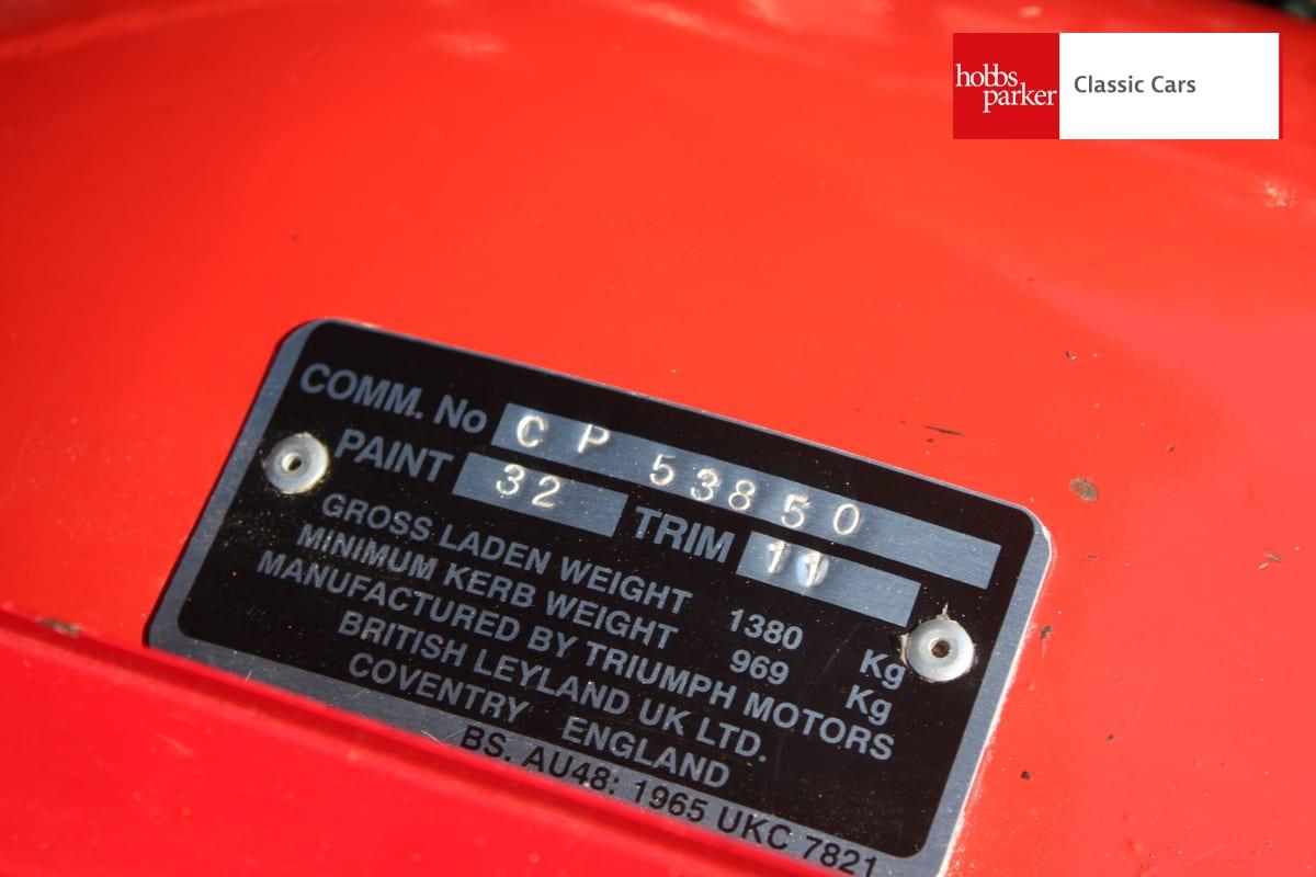1971 Triumph TR6 Pi