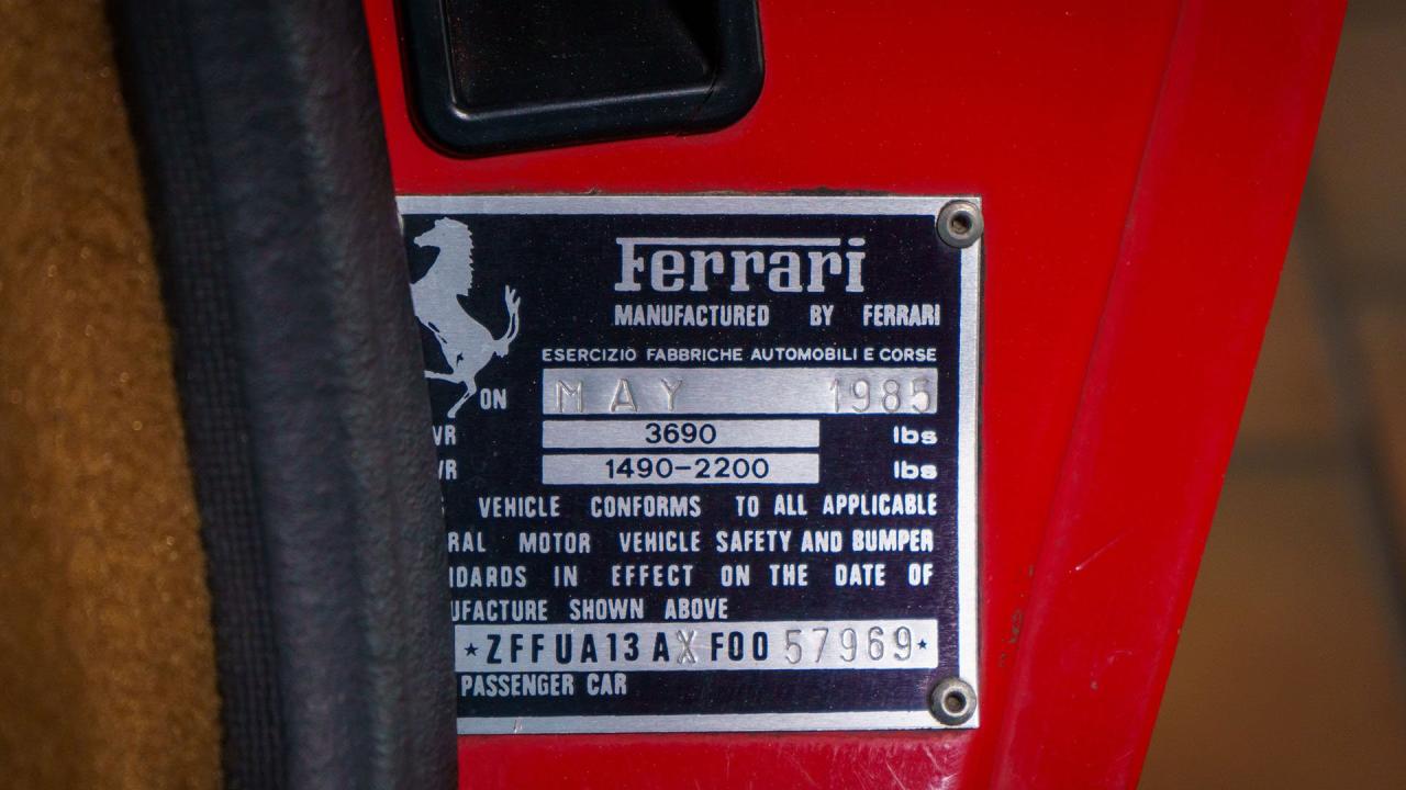 1985 Ferrari 308 GTS Quattrovalvole