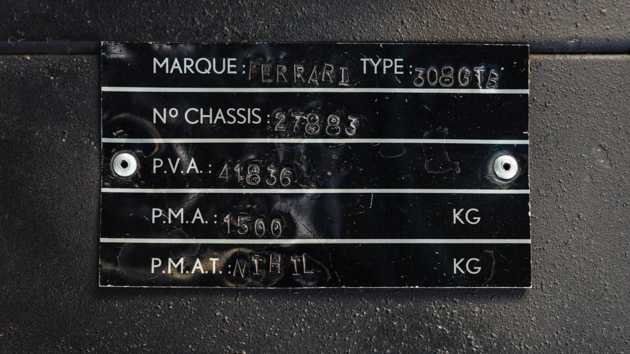 1979 Ferrari 308 GTB "Dry Sump"