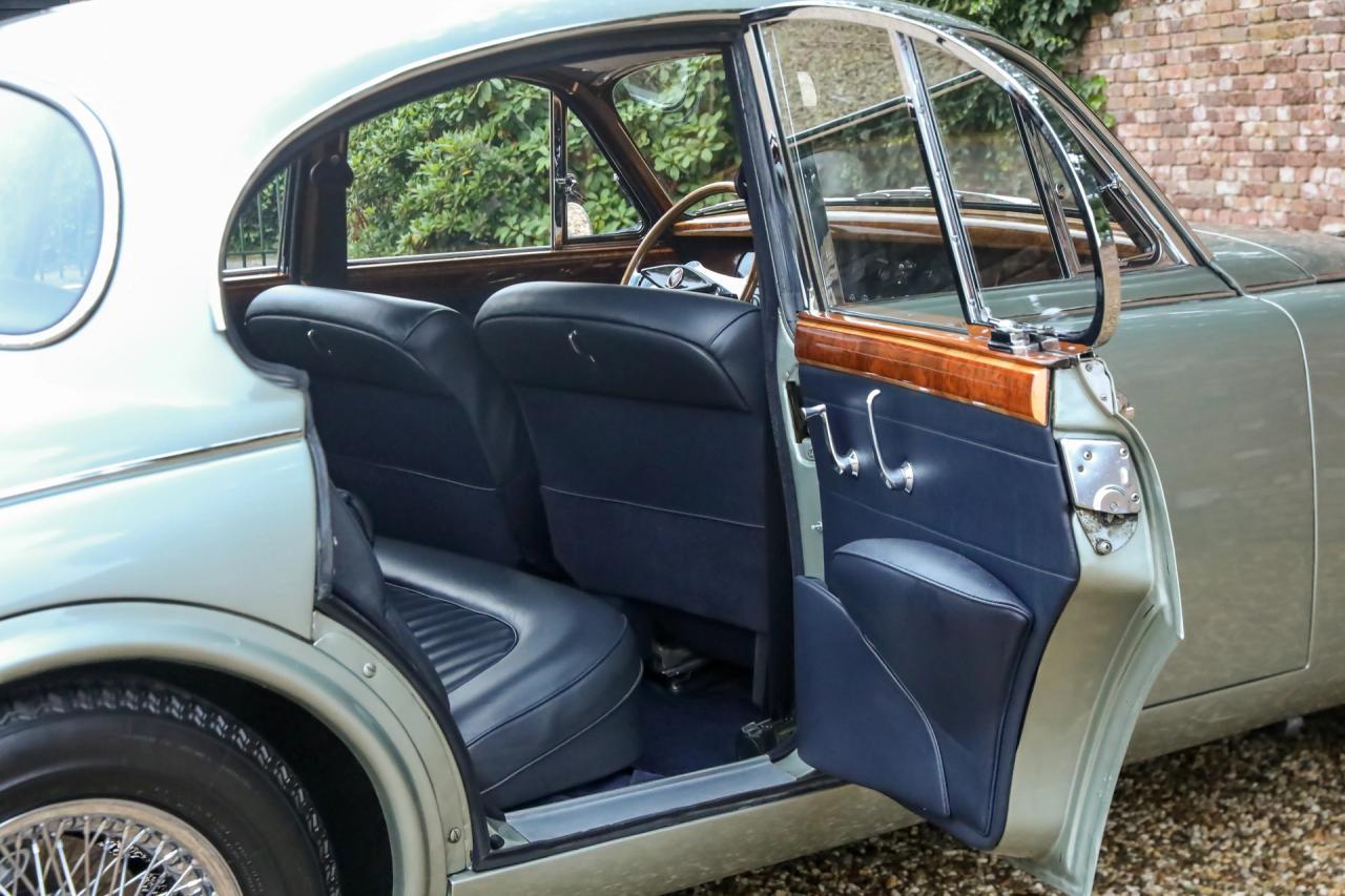 1964 Jaguar Mark 2 3.4 Litre &ldquo;Seafrost Metallic over Navy Blue leather&rdquo;