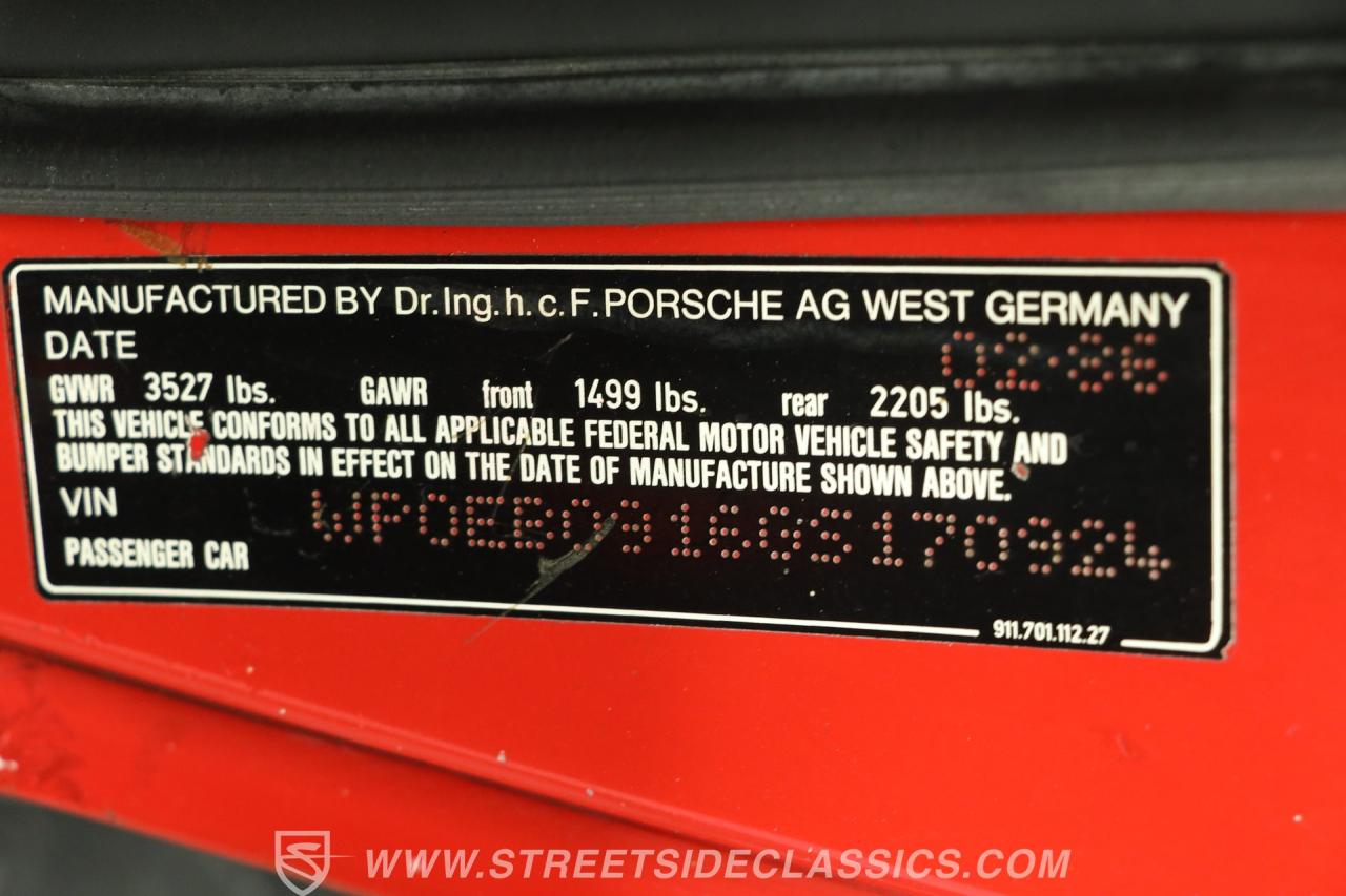 1986 Porsche 911 Wide Body Cabriolet