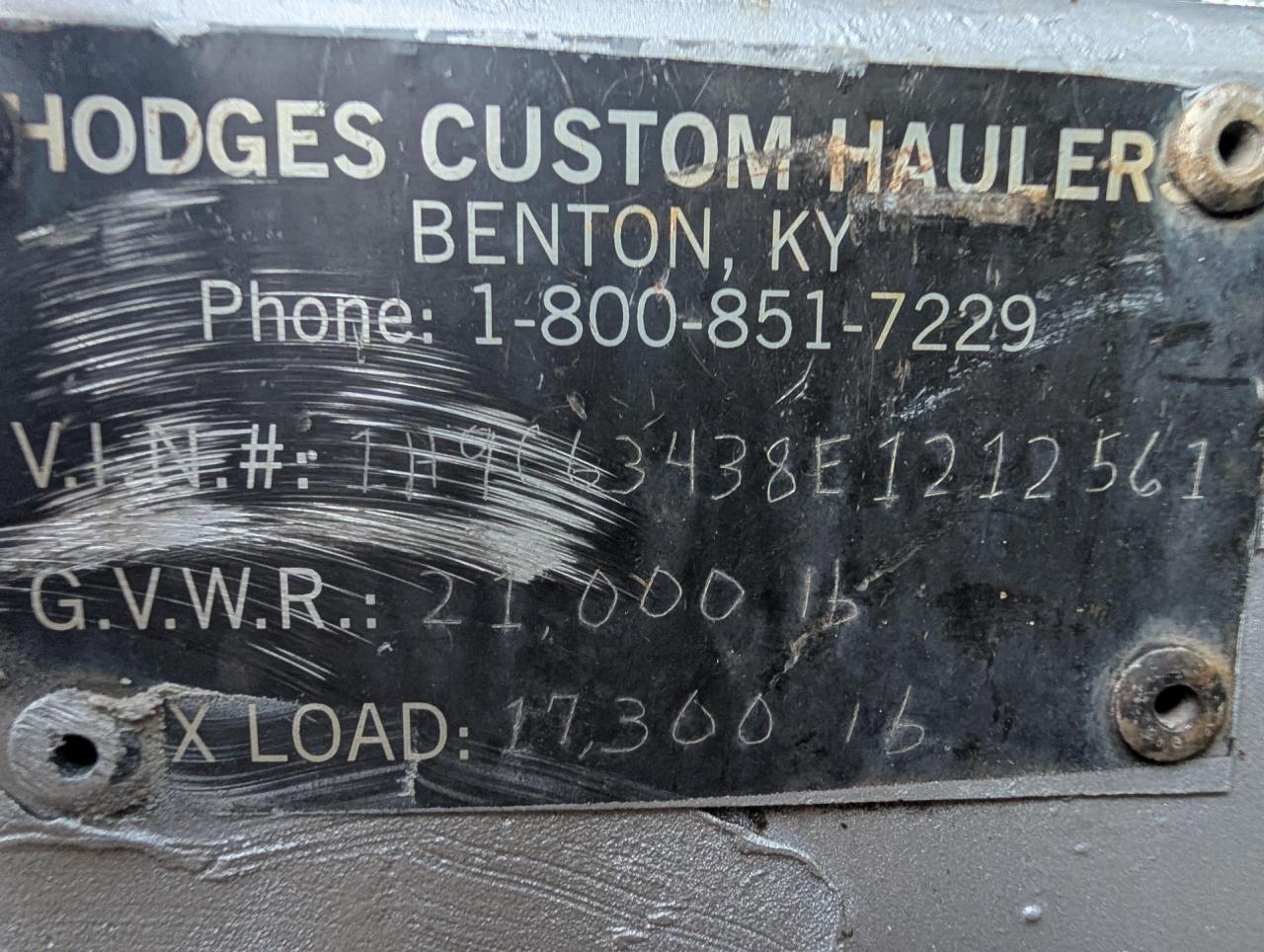 1984 Hodges Custom 2 Car Open Trailer