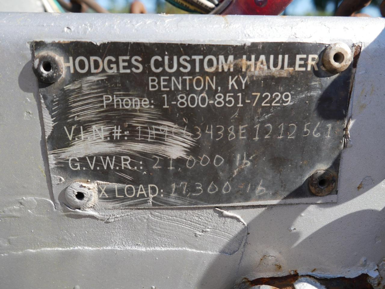 1984 Hodges Custom 2 Car Open Trailer