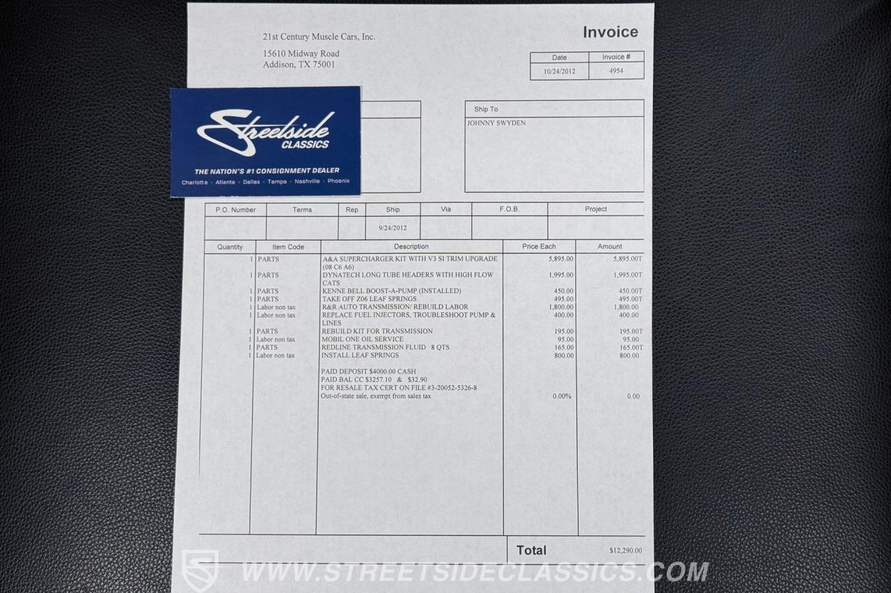 2008 Chevrolet Corvette 3LT Supercharged