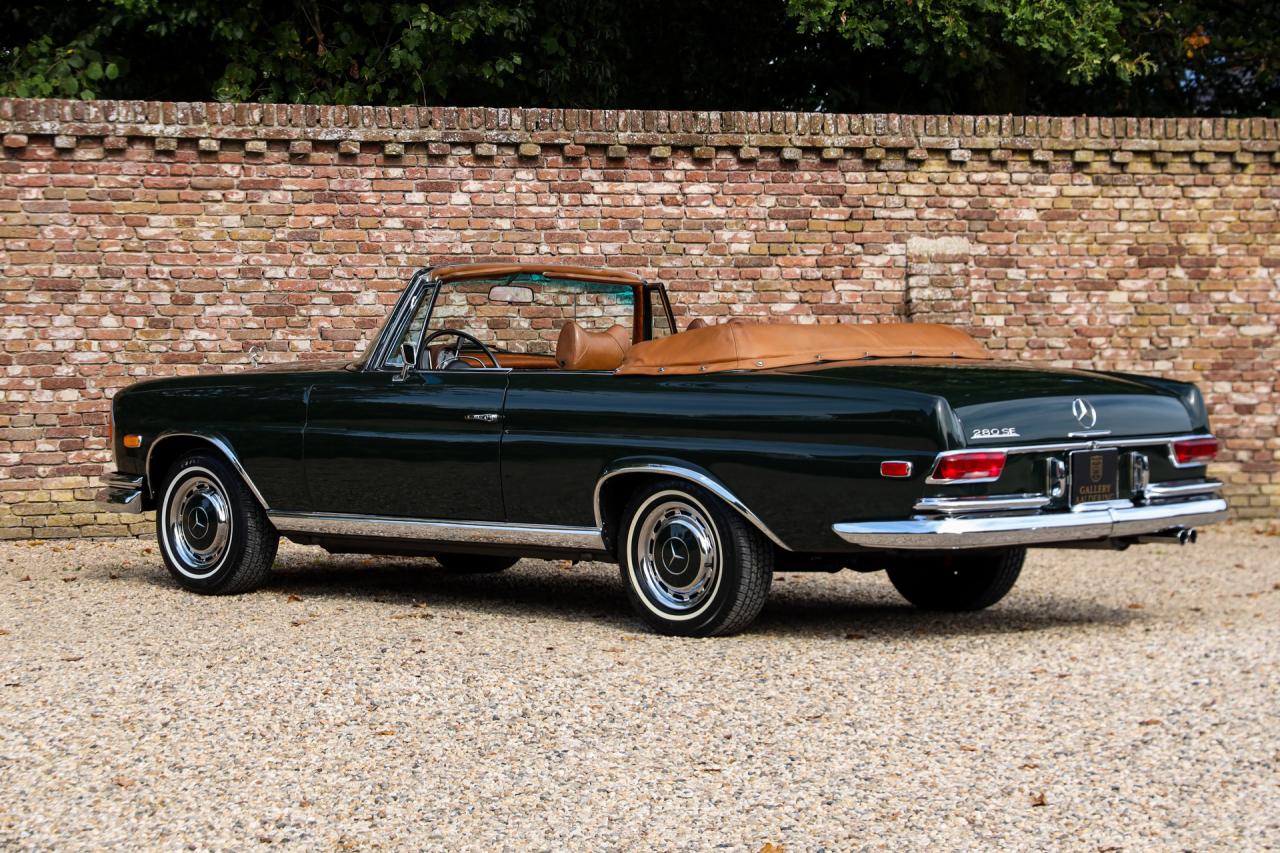 1969 Mercedes - Benz Mercedes Benz 280 SE Cabriolet &ldquo;Dunkeloliv or Dark Olive&rdquo;