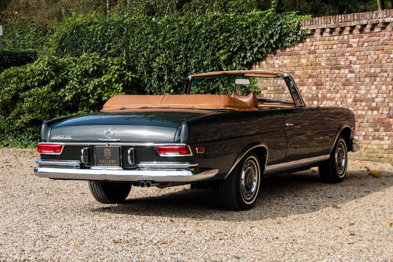 1969 Mercedes - Benz Mercedes Benz 280 SE Cabriolet &ldquo;Dunkeloliv or Dark Olive&rdquo;
