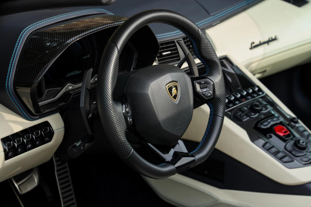 2018 Lamborghini Aventador S Roadster &ldquo;Blu Aegir over Bianco Polar&rdquo;