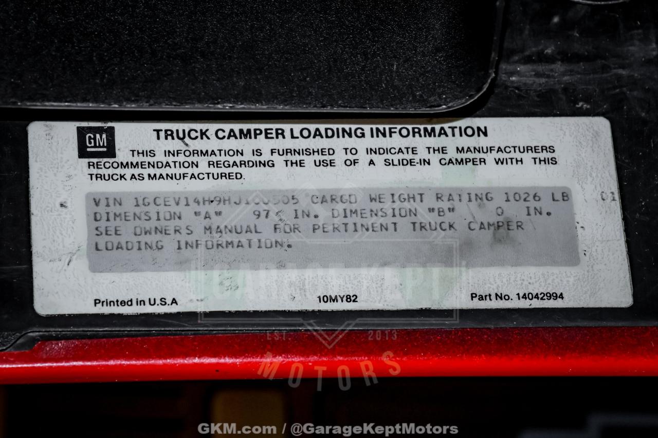 1987 Chevrolet R/V 10 Series