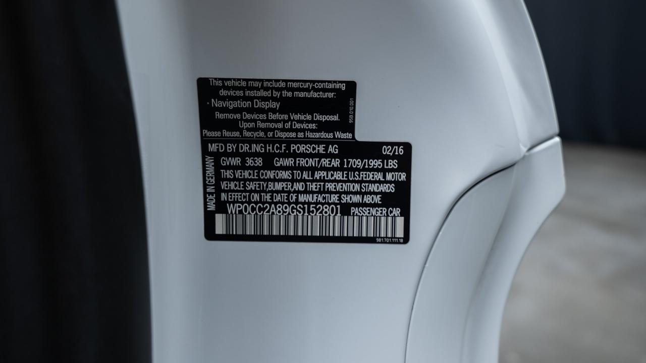 2016 Porsche Boxster Spyder
