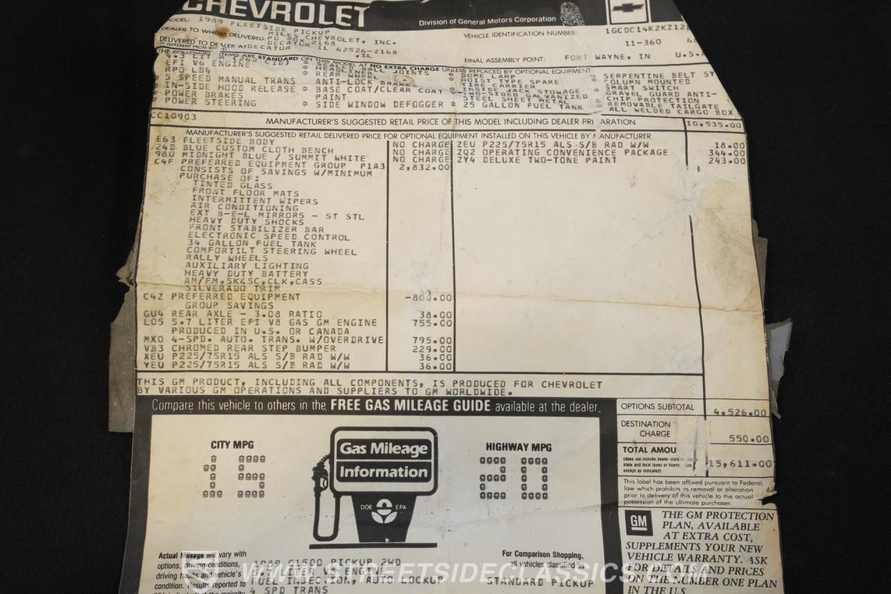 1989 Chevrolet C1500 Silverado