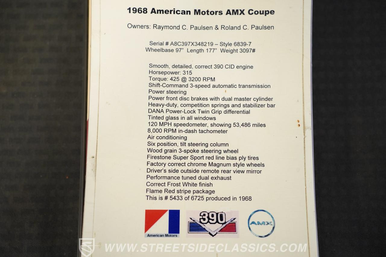 1968 AMC AMX