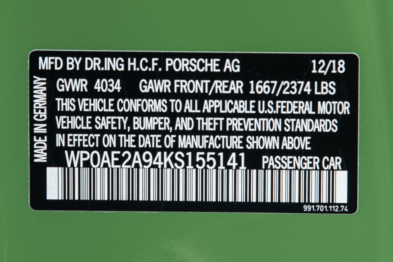 2019 Porsche 911 GT2 RS