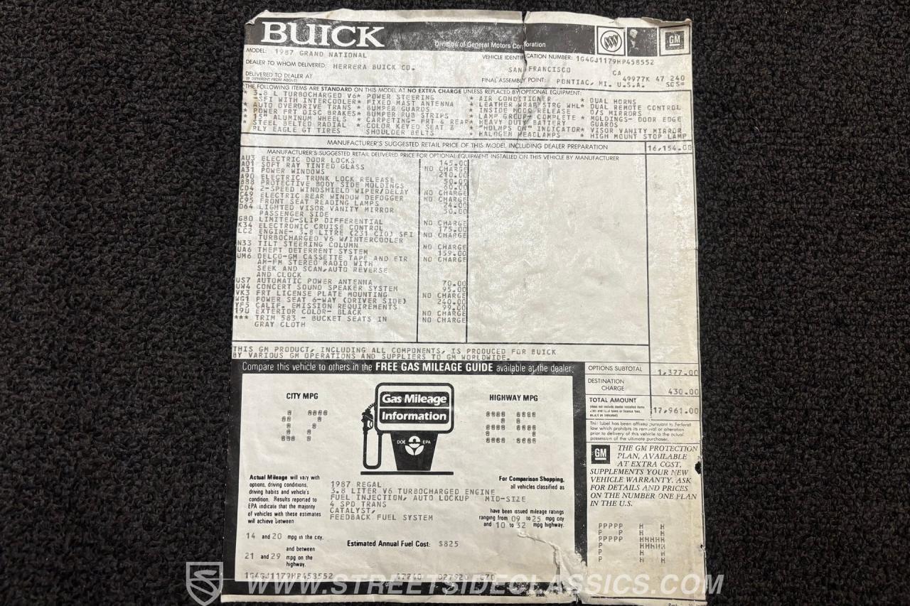 1987 Buick Grand National